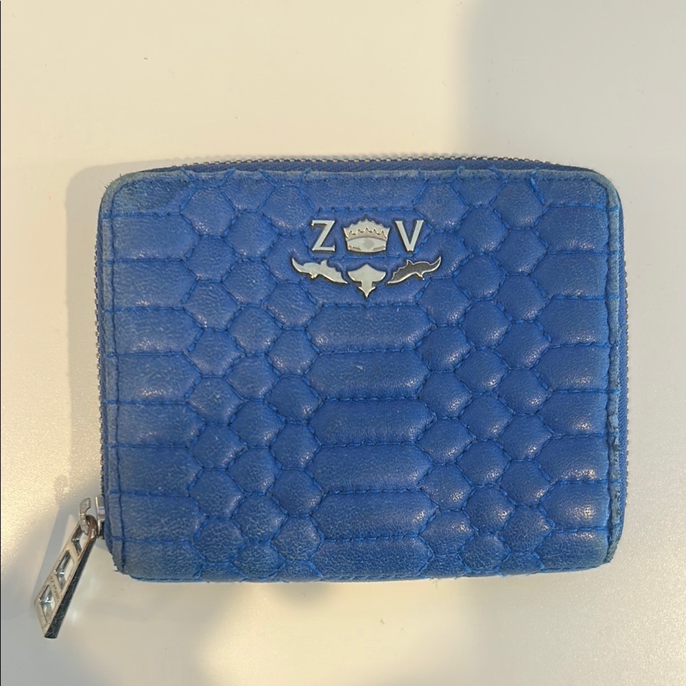 Zadig & Voltaire Blue Quilted Wallet